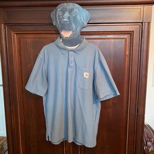 Dusty blue Carhartt polo
